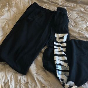 Black pink Victoria’s Secret sweats